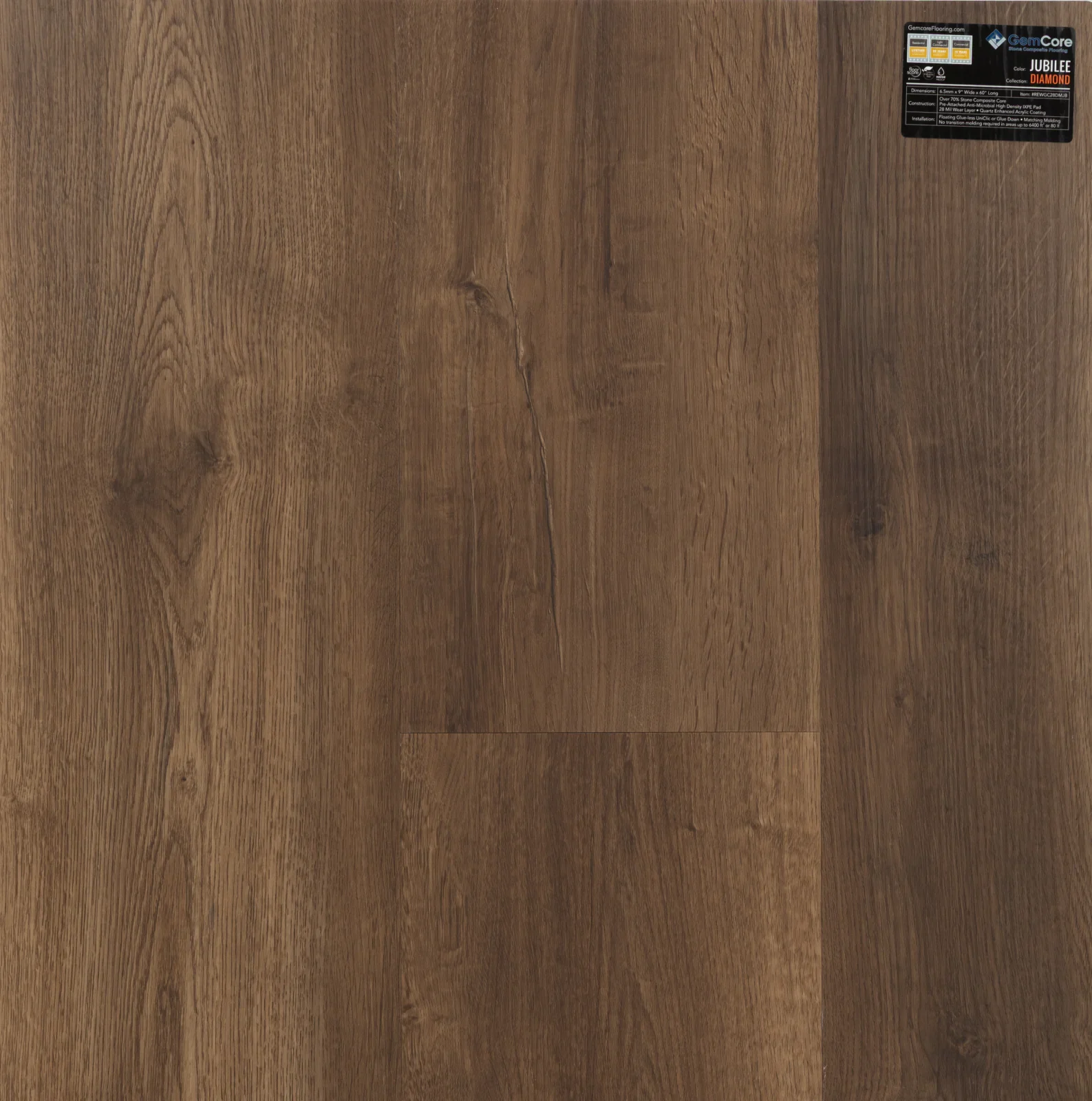GemCore Diamond Jubilee wood-look stone composite flooring