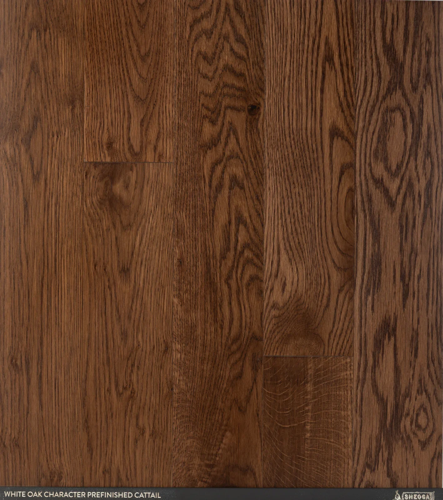 Sheoga Character White Oak Cattail prefinished solid hardwood flooring sample